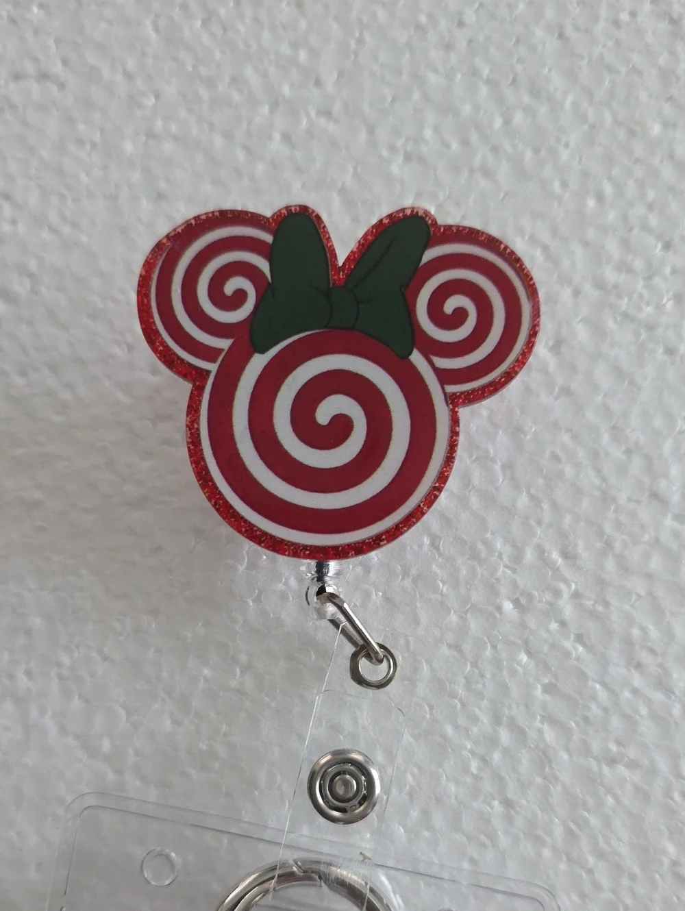 Swirl Mouse Ears Badge Reel
